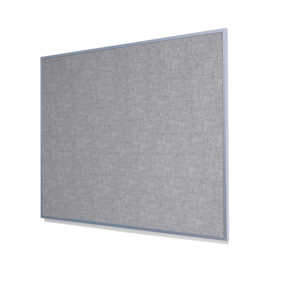 Guilford of Maine FR701 Blue Papier Cork Board with Narrow Light Aluminum Frame